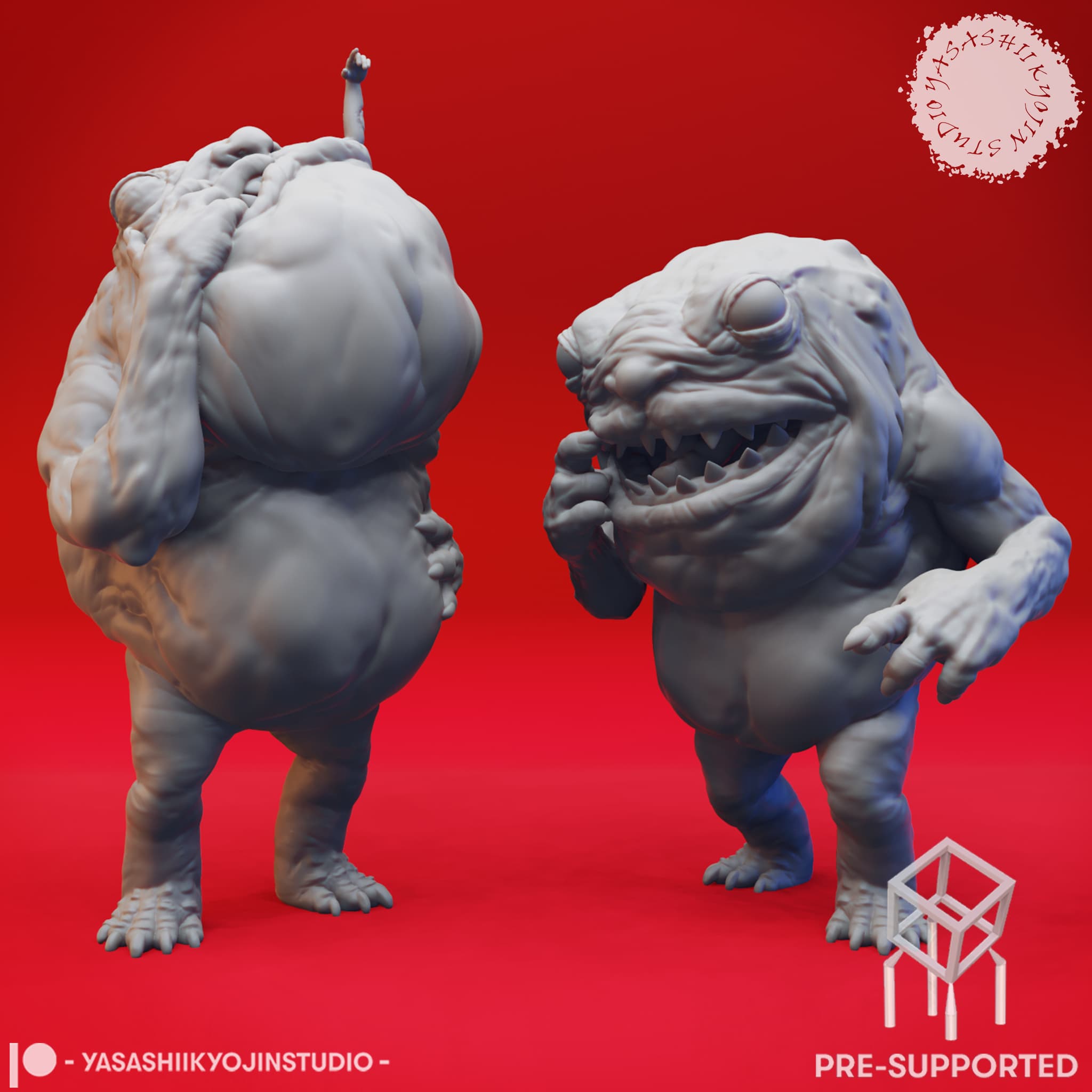 Banderhobb Pair - Tabletop Miniatures (Pre-Supported) 3d model