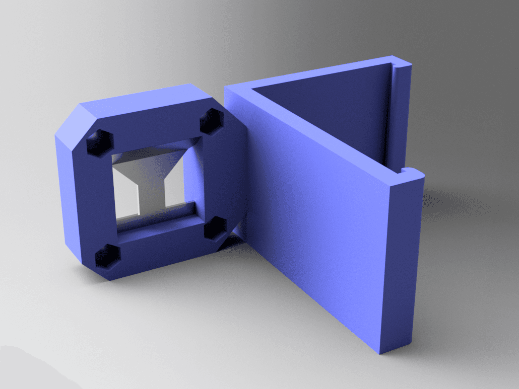 Display holder for 5" display (BIGTREETECH PI TFT50) for Anycubic i3 Mega (S) 3d model