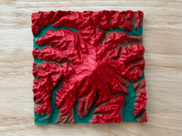 Mount Rainier 3D Terrain Map 3d model