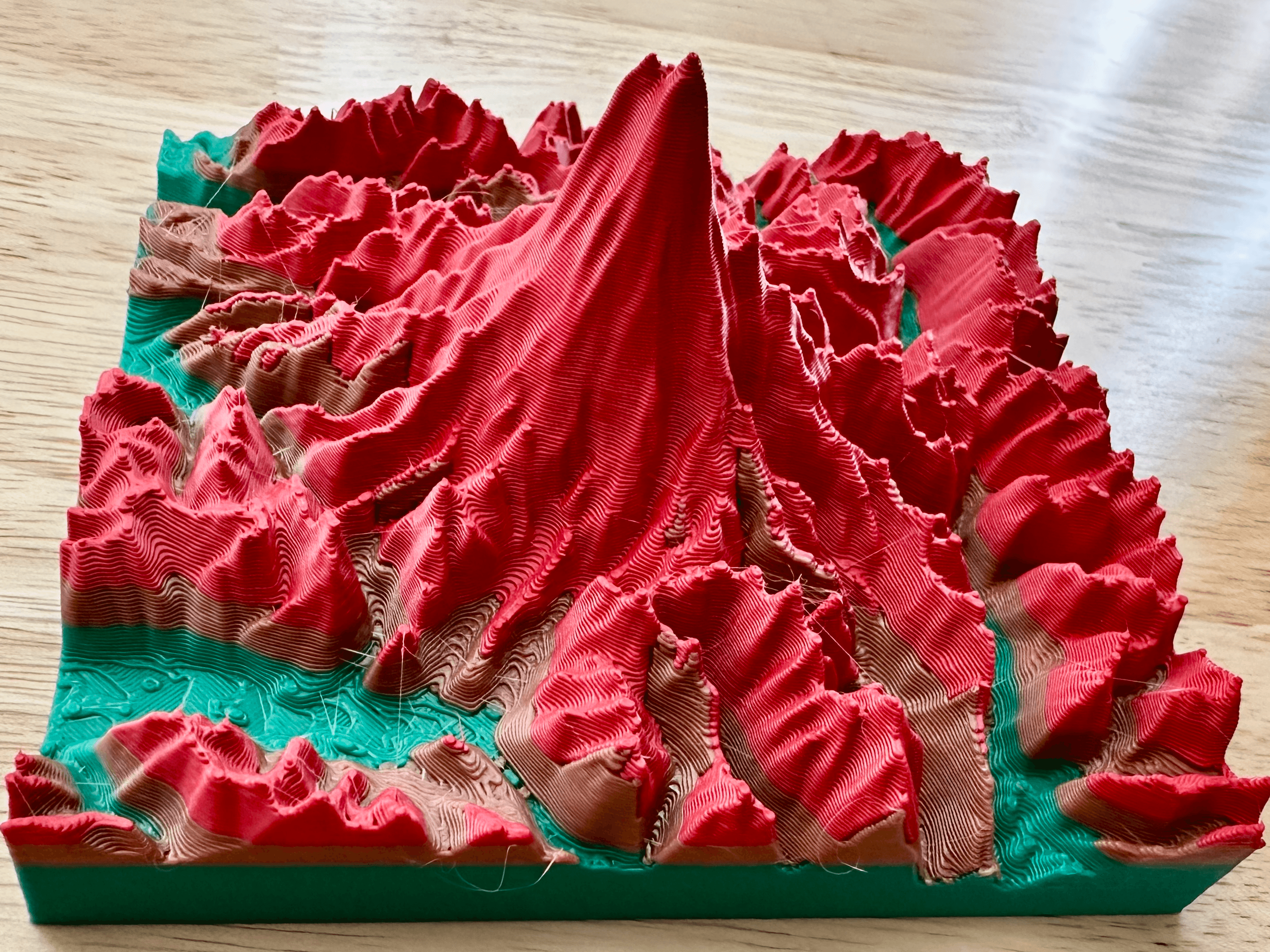 Mount Rainier 3D Terrain Map 3d model