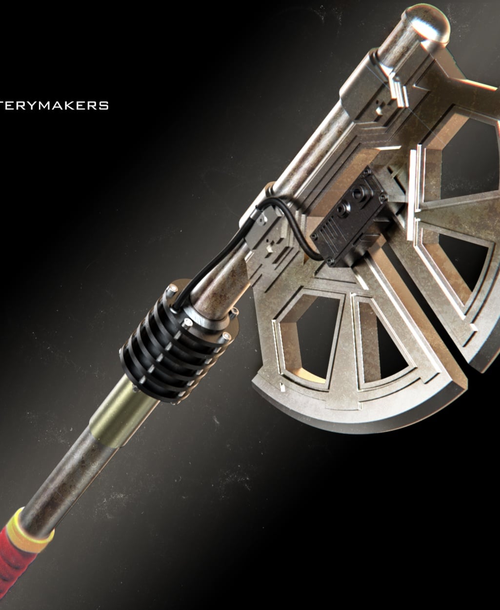Mandalorian executioner vibro ax 3d model