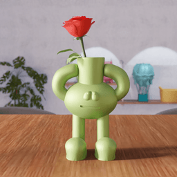 Character Planter - Modern Cartoon Vase 3d model