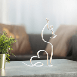 Dog Line Art, Modern, Minimalist 3d model