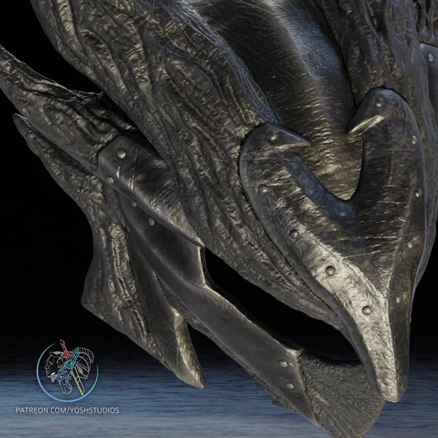 Daedric Helmet STL 3D File 3d model