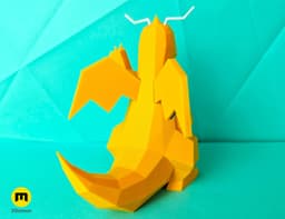 Dragonite Low Poly Pokemon 3d model