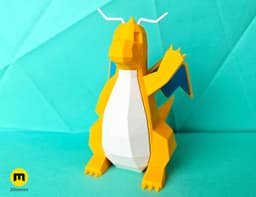 Dragonite Low Poly Pokemon 3d model