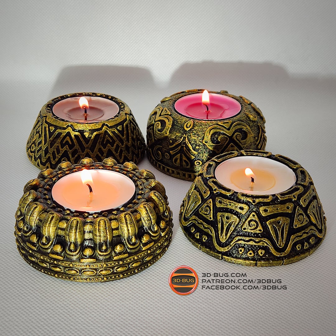 Tealight Holder 003 3d model