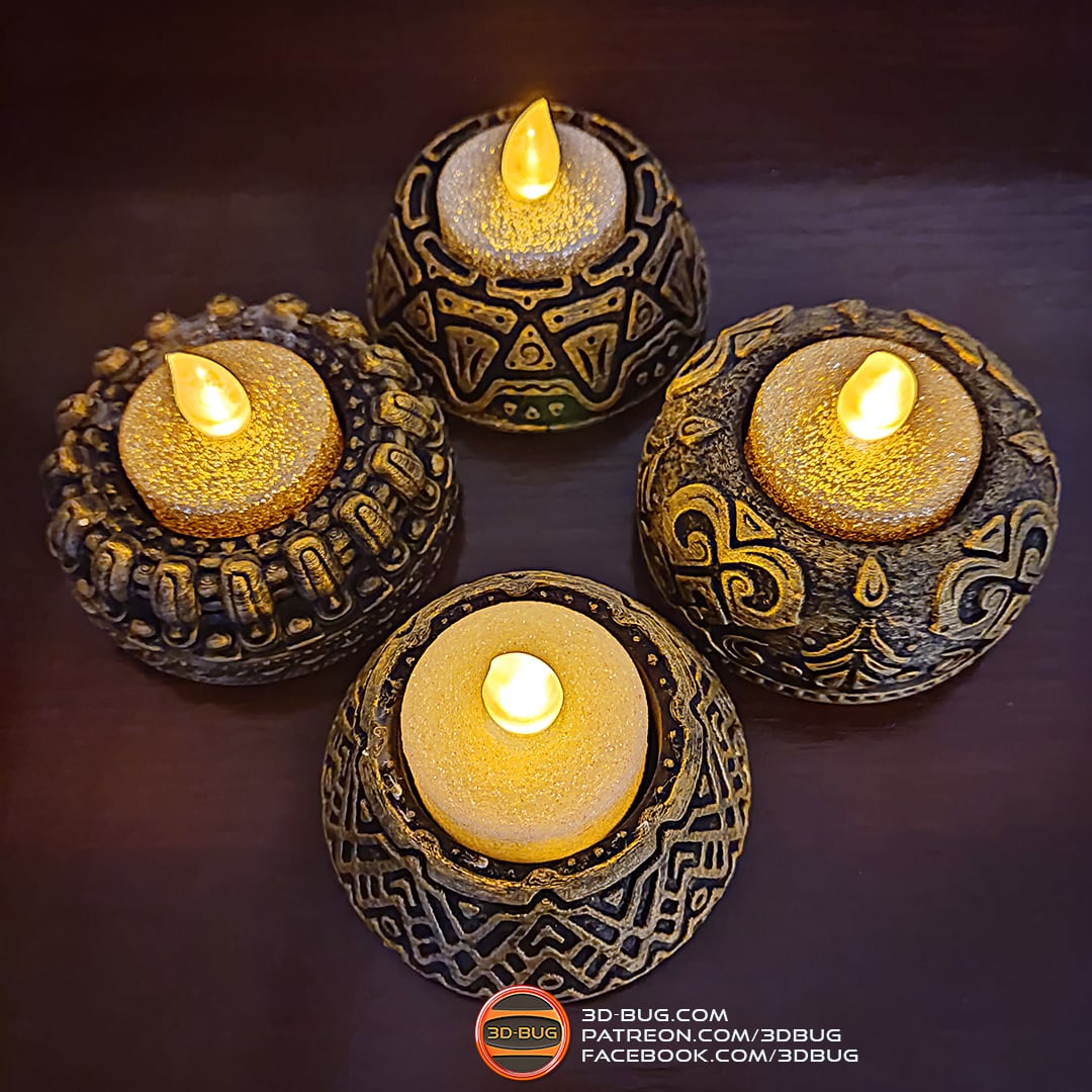 Tealight Holder 003 3d model