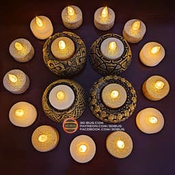 Tealight Holder 003 3d model