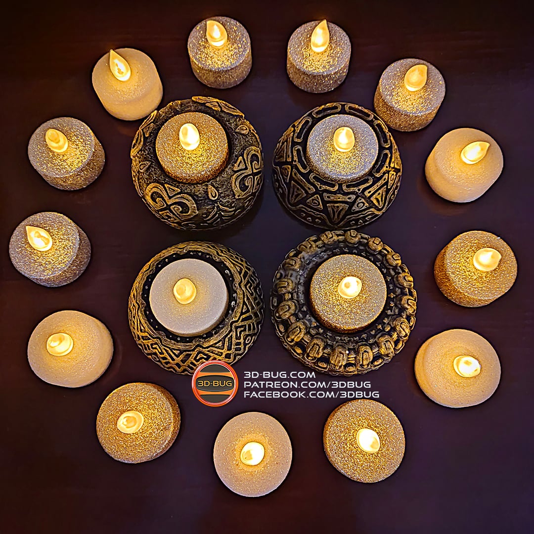 Tealight Holder 003 3d model