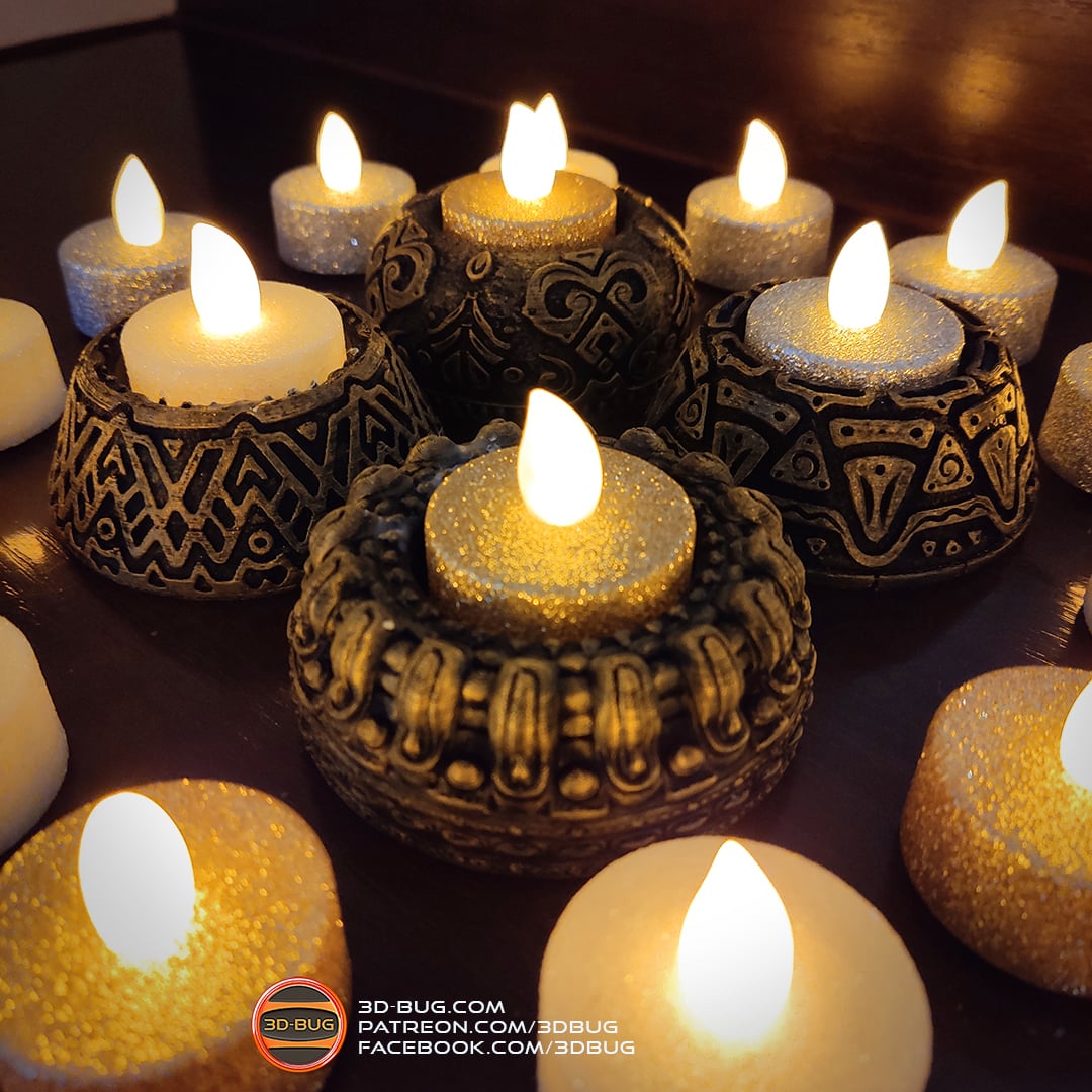 Tealight Holder 003 3d model