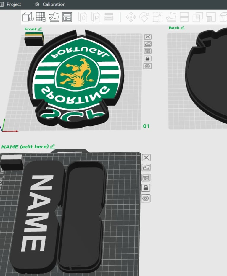 Sporting C.P. Sign - LED Strip Compatible 3d model
