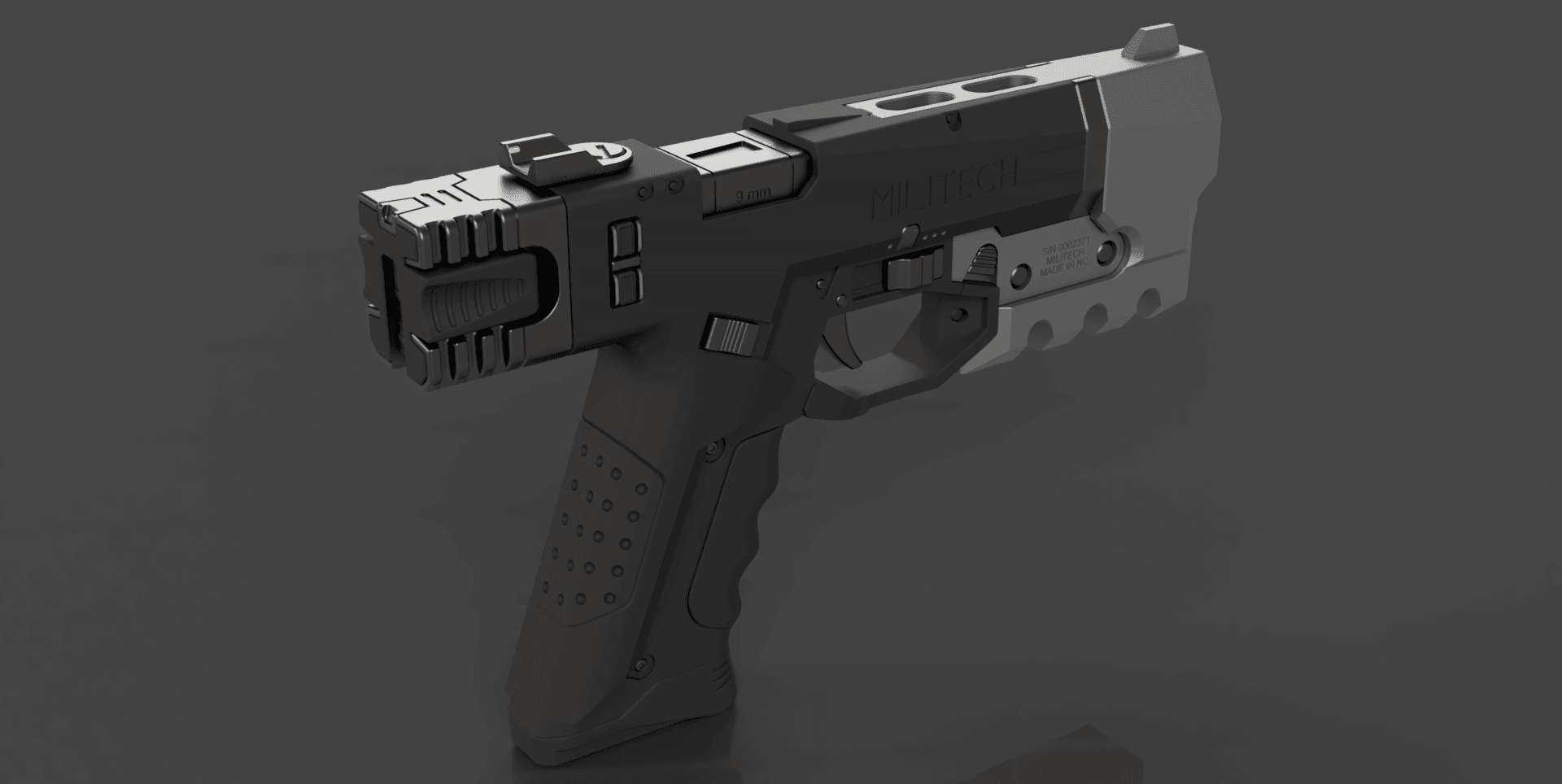 CYBERPUNK 2077 Militech M-10AF Lexington 3d model