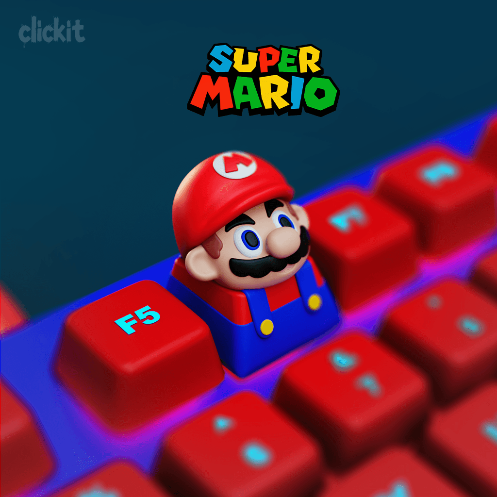 Mario Keycap β 3D Printable Mechanical Keyboard Keycap 3d model