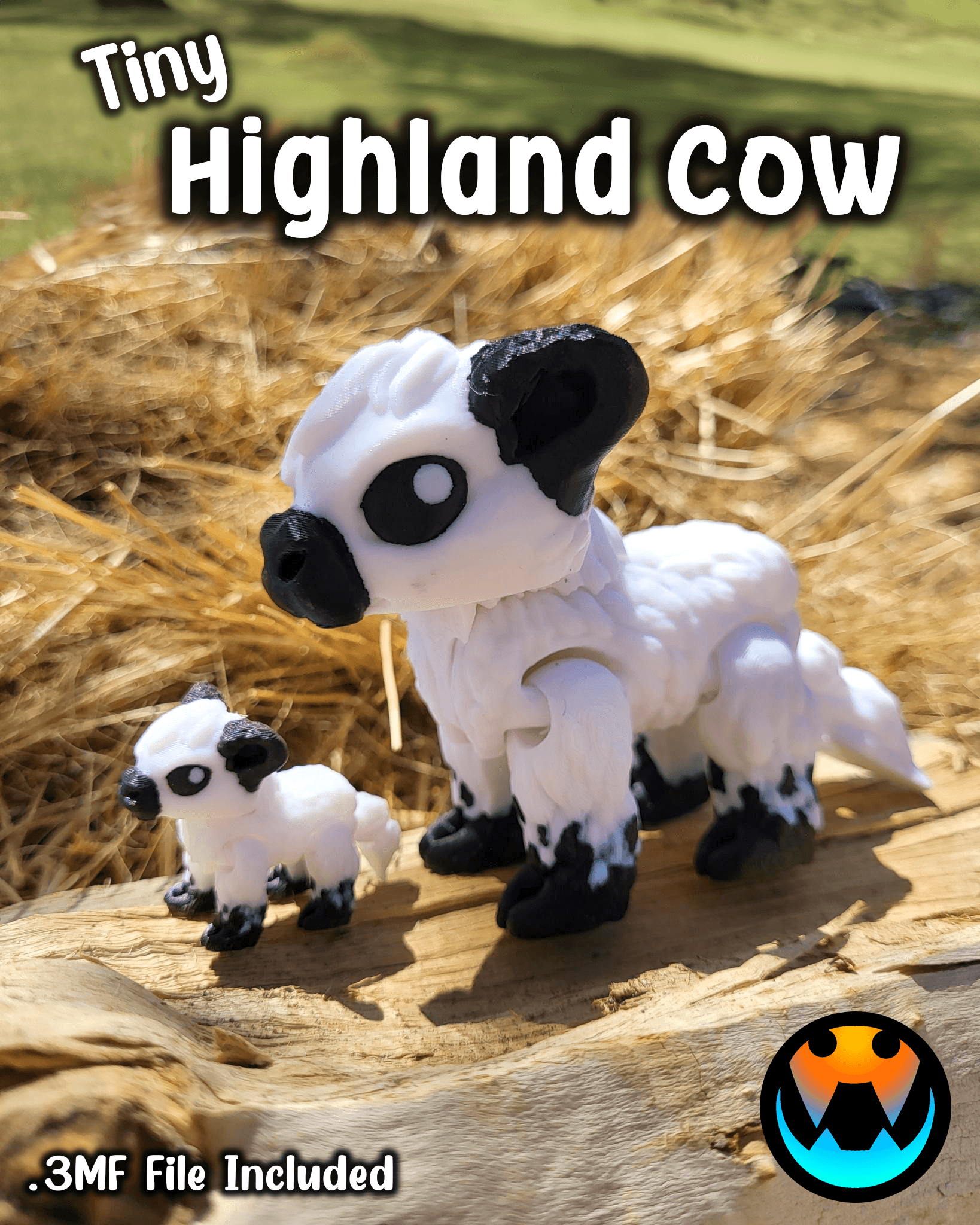 Tiny Highland Cow 3d model
