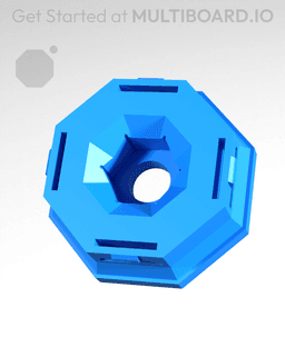 Drop-In Nut Snap - M5 3d model