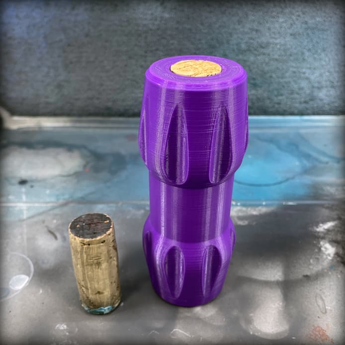 Cork Handle for Miniature Painting 3d model
