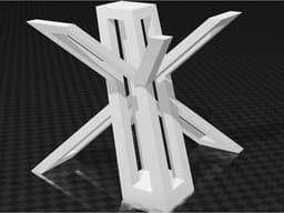 X Logo ..flip figurine 3d model