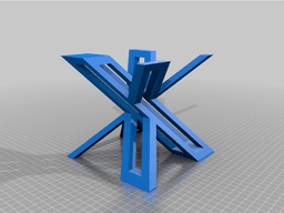 X Logo ..flip figurine 3d model