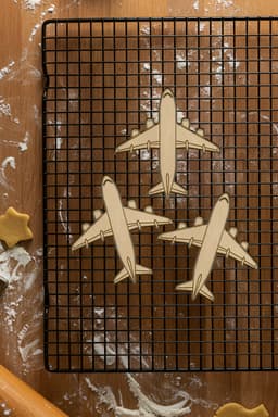 Airplane Cookie Cutter, Biscuit Cutter 3d model