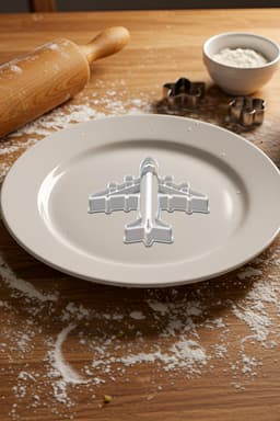 Airplane Cookie Cutter, Biscuit Cutter 3d model