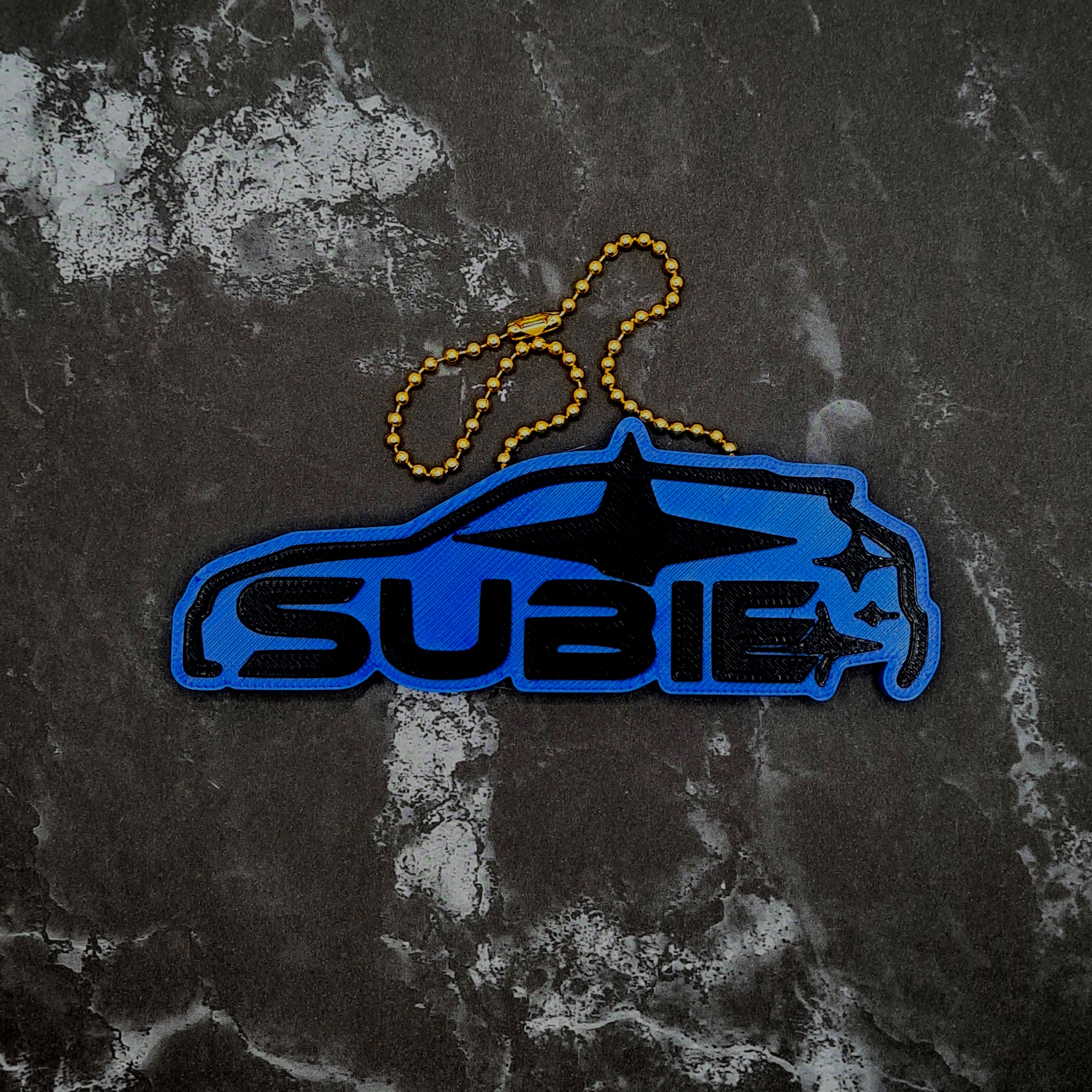 Subie Silhouette Charm 3d model
