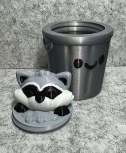 Raccoon Trash Stash Container 3d model