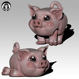 Piggy Puffling - Exclusive Model 3d model