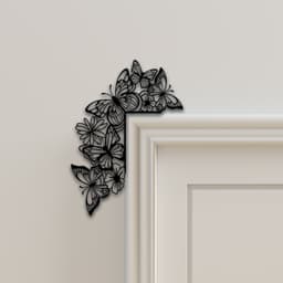 Butterfly Door Corner Decor 3d model