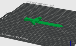 Low Poly Sword Bookmark 3d model