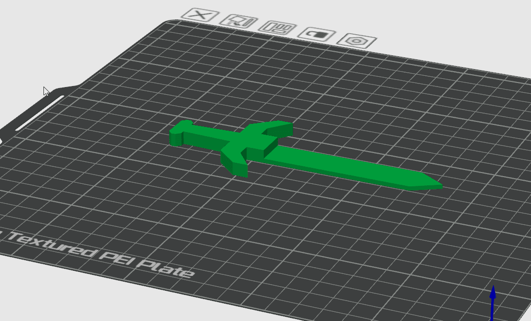 Low Poly Sword Bookmark 3d model