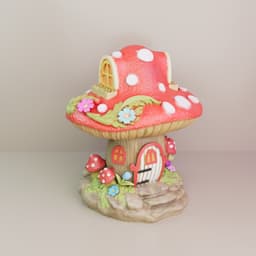 Fantasy Mushroom House Decoration 3d model