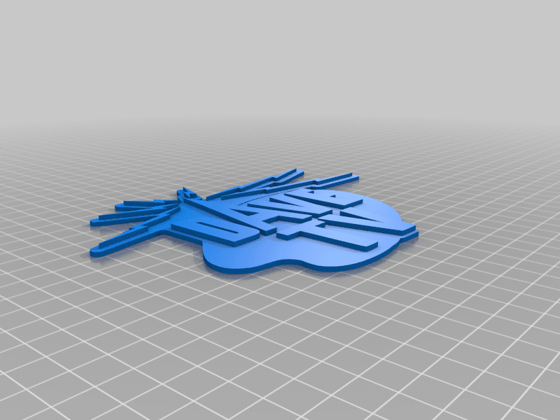 Dave TV Logo Sign 3d model