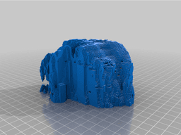 Minecraft Badlands Island 3d model