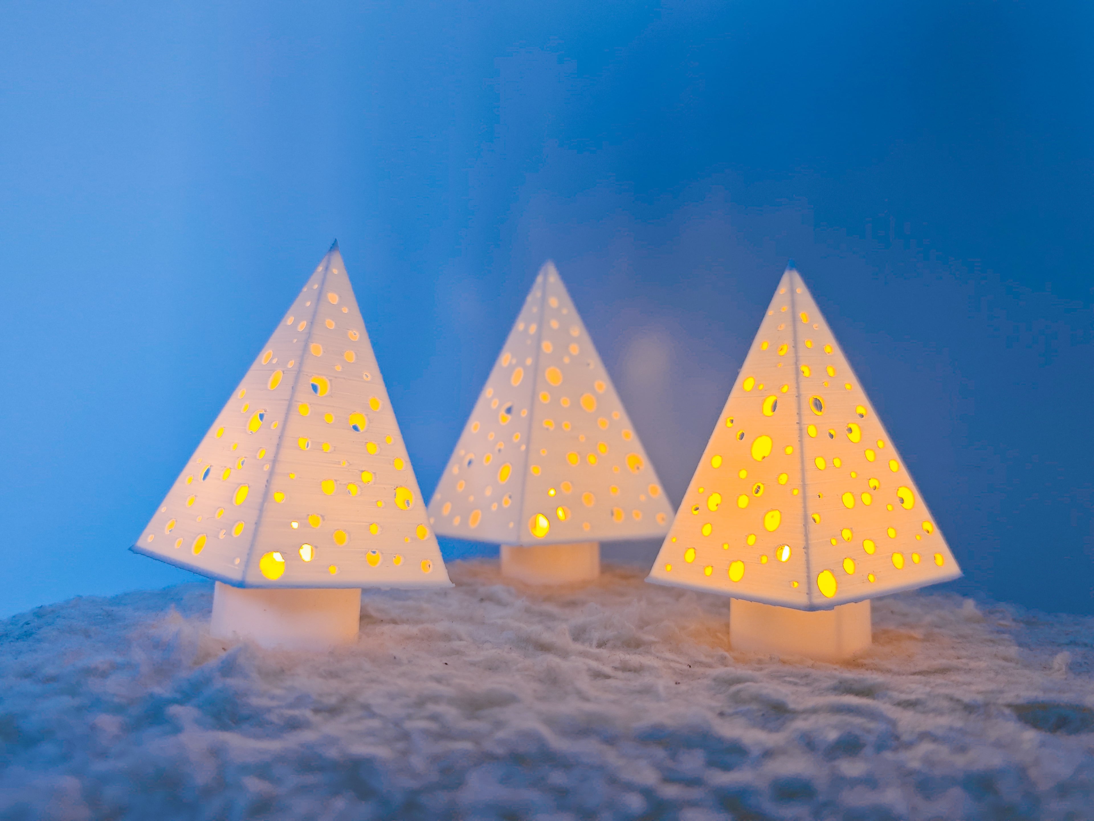 Christmas tree candles 3d model