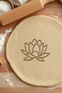Lotus Cookie Cutter, Biscuit Cutter 3d model