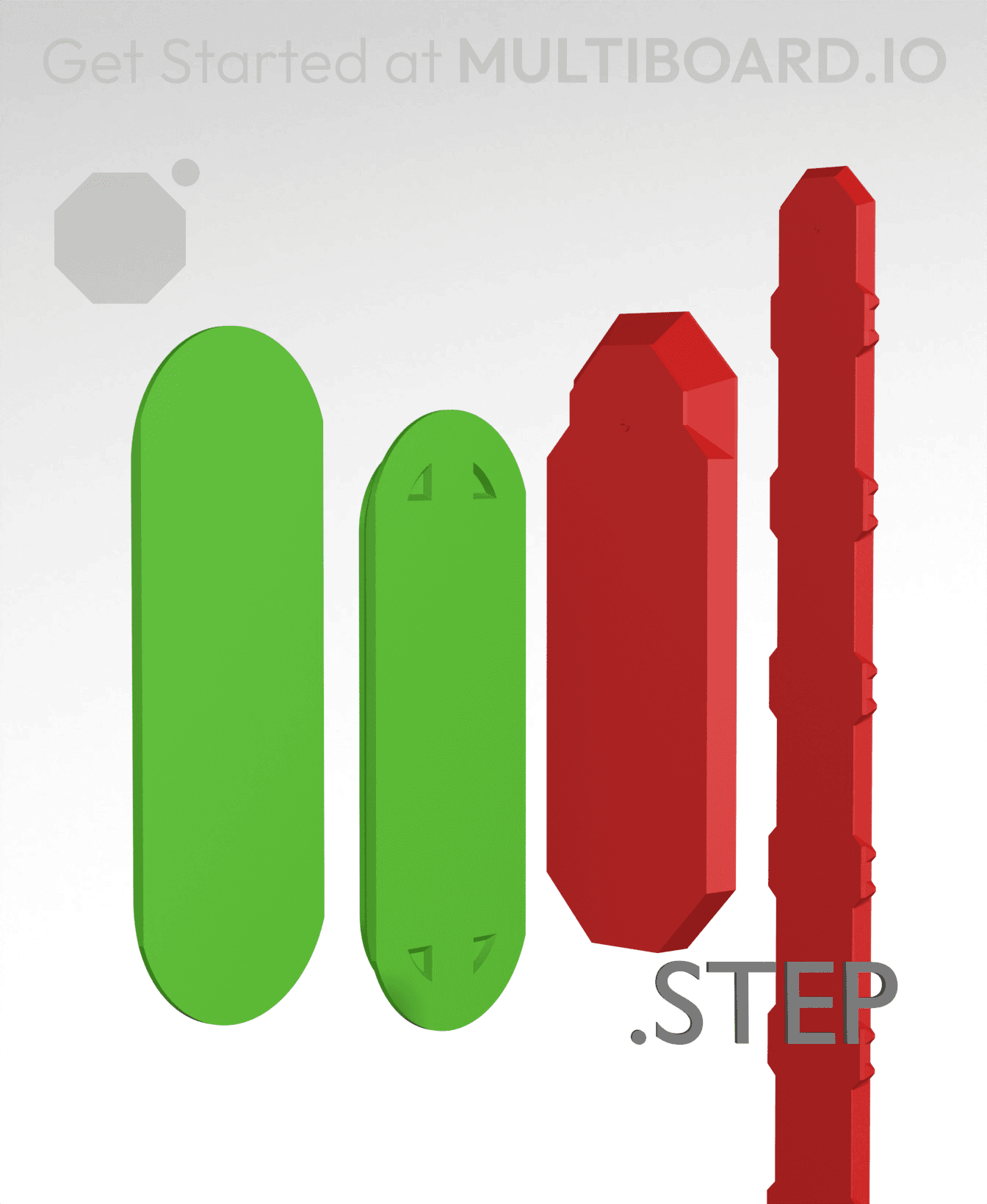 Rails - STEP Remixing Files 3d model