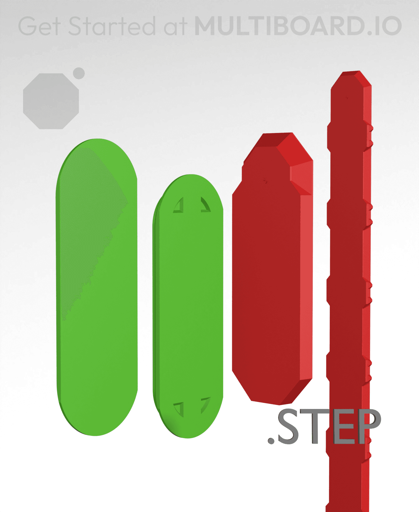 Rails - STEP Remixing Files 3d model