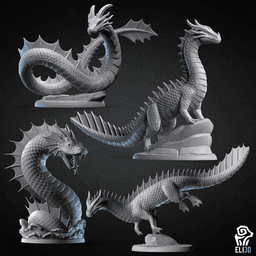 Sea Dragons 3d model