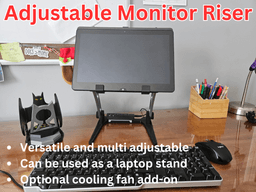 MULTI-ADJUSTABLE LAPTOP STAND WITH DUAL COOLING FANS 3d model