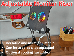 MULTI-ADJUSTABLE LAPTOP STAND WITH DUAL COOLING FANS 3d model