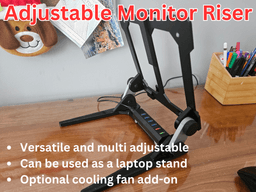MULTI-ADJUSTABLE LAPTOP STAND WITH DUAL COOLING FANS 3d model