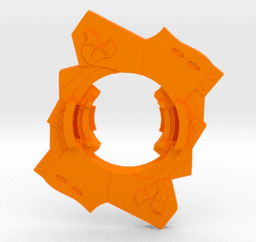 BEYBLADE TAILS GT | COMPLETE | SONIC THE HEDGEHOG SERIES 3d model