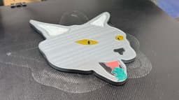 Catnip Crazed Cat Coaster 3d model
