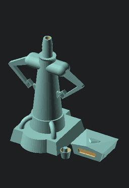 Chrichton from Buck Rogers 3d model