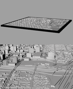 SAN JOSE, Skyline 3d map 3d model