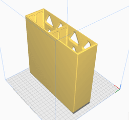 Monitor Riser Box 20x20x6cm with 2 Drawers 3d model