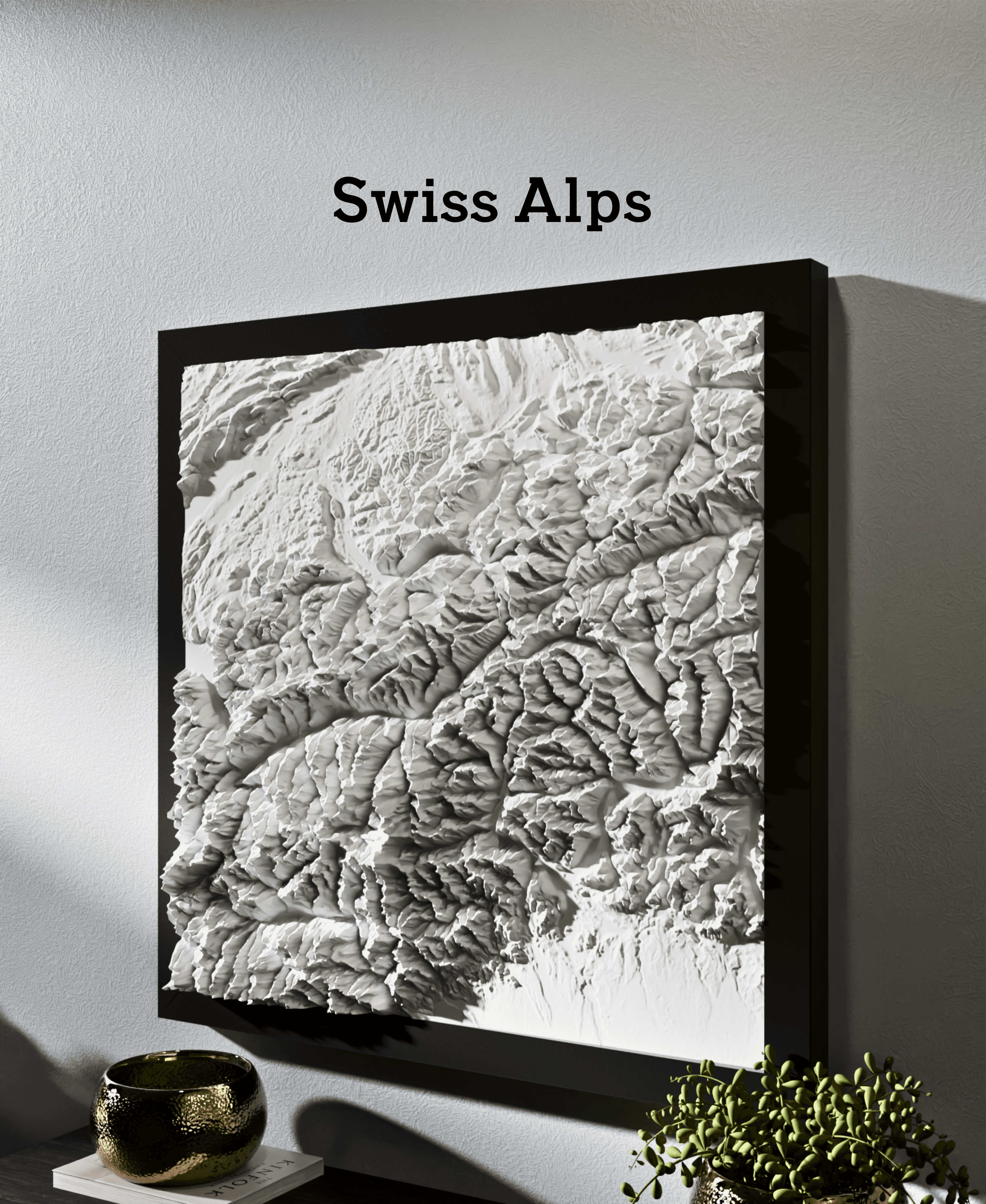 Swiss Alps (Jungfrau and Aletsch Glacier) 3d model