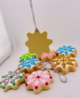 Holiday Sugar Cookie Ornament Set 3d model