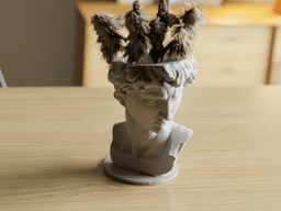 David by Michelangelo Vase 3d model